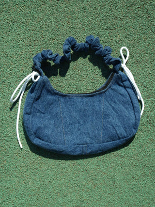 リメイクチャームリングメレンゲショルダーバッグ【ブルー系】