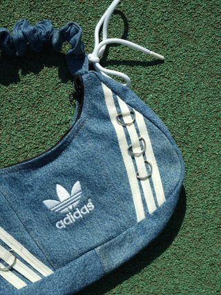 リメイクチャームリングメレンゲショルダーバッグ【ブルー系】