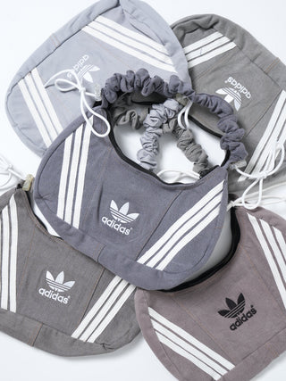 リメイク ショルダーメレンゲバッグ【サイズ調節可】【グレー系】#69