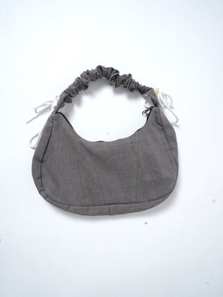 リメイク ショルダーメレンゲバッグ【サイズ調節可】【グレー系】#69