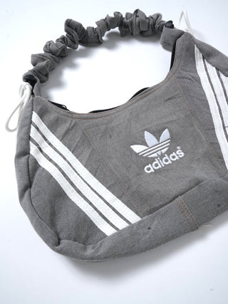 リメイク ショルダーメレンゲバッグ【サイズ調節可】【グレー系】#69