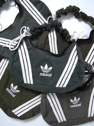 リメイク 2WAY ショルダーメレンゲバッグ【サイズ調節可】【カーキ系】#71