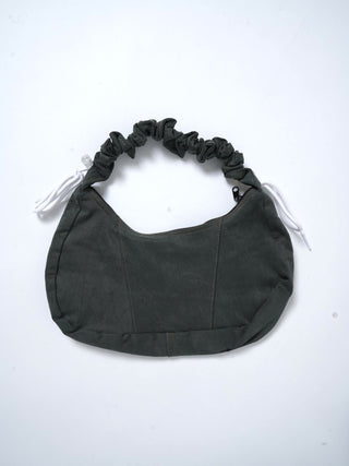 リメイク 2WAY ショルダーメレンゲバッグ【サイズ調節可】【カーキ系】#71