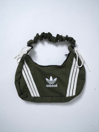 リメイク 2WAY ショルダーメレンゲバッグ【サイズ調節可】【カーキ系】#71