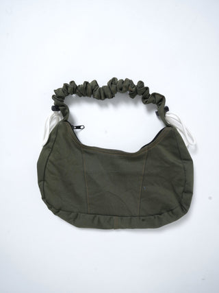 リメイク 2WAY ショルダーメレンゲバッグ【サイズ調節可】【カーキ系】#71