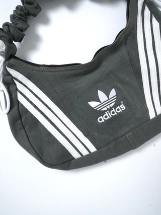 リメイク 2WAY ショルダーメレンゲバッグ【サイズ調節可】【カーキ系】#71