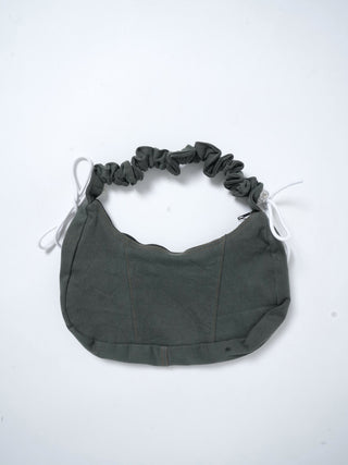 リメイク 2WAY ショルダーメレンゲバッグ【サイズ調節可】【カーキ系】#71