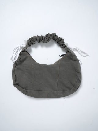 リメイク 2WAY ショルダーメレンゲバッグ【サイズ調節可】【カーキ系】#71