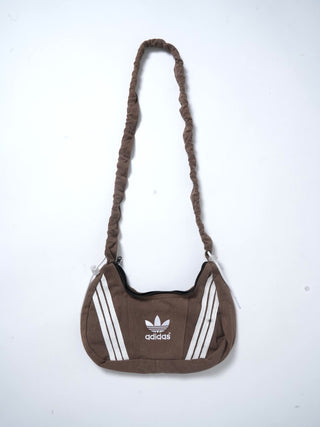 リメイク 2WAY ショルダーメレンゲバッグ【サイズ調節可】【ブラウン系】#65