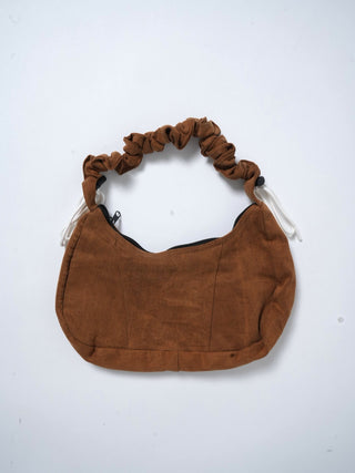 リメイク 2WAY ショルダーメレンゲバッグ【サイズ調節可】【ブラウン系】#65