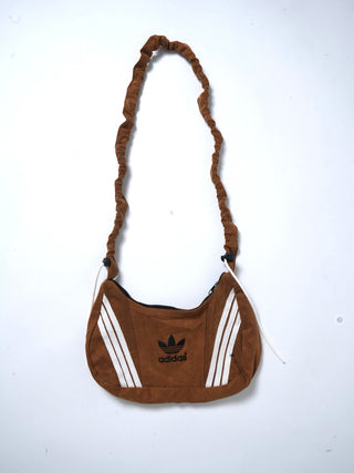 リメイク 2WAY ショルダーメレンゲバッグ【サイズ調節可】【ブラウン系】#65