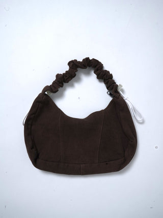 リメイク 2WAY ショルダーメレンゲバッグ【サイズ調節可】【ブラウン系】#65