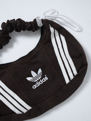 リメイク 2WAY ショルダーメレンゲバッグ【サイズ調節可】【ブラウン系】#65