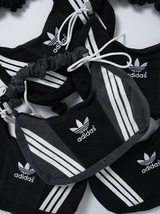 リメイク ショルダーメレンゲバッグ【サイズ調節可】【ブラック系】#67