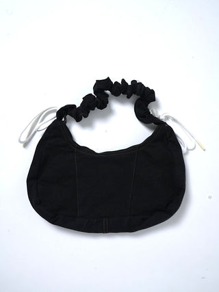 リメイク ショルダーメレンゲバッグ【サイズ調節可】【ブラック系】#67