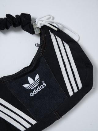 リメイク ショルダーメレンゲバッグ【サイズ調節可】【ブラック系】#67