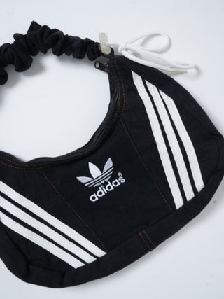 リメイク ショルダーメレンゲバッグ【サイズ調節可】【ブラック系】#67