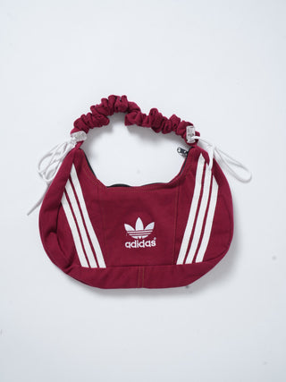 リメイク 2WAY ショルダーメレンゲバッグ【サイズ調節可】【バーガンディ系】#66