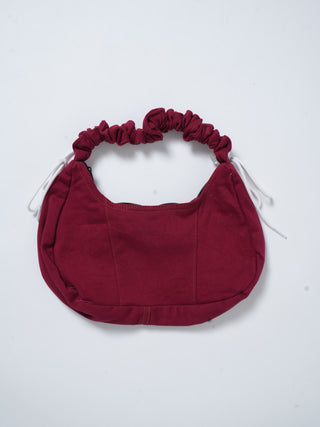 リメイク 2WAY ショルダーメレンゲバッグ【サイズ調節可】【バーガンディ系】#66