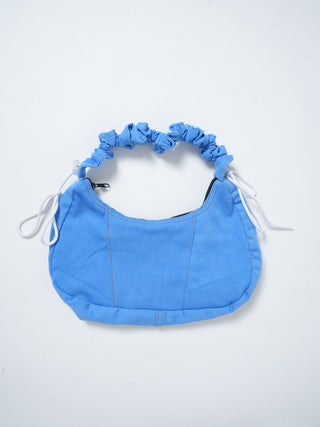 リメイク 2WAY ショルダーメレンゲバッグ【サイズ調節可】【ブルー系】#68