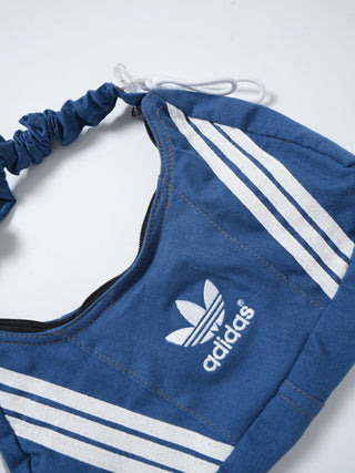 リメイク 2WAY ショルダーメレンゲバッグ【サイズ調節可】【ブルー系】#68