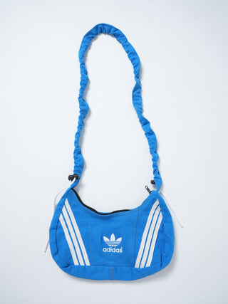 リメイク 2WAY ショルダーメレンゲバッグ【サイズ調節可】【ブルー系】#68