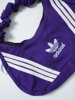 リメイク 2WAY ショルダーメレンゲバッグ【サイズ調節可】【パープル系】#70