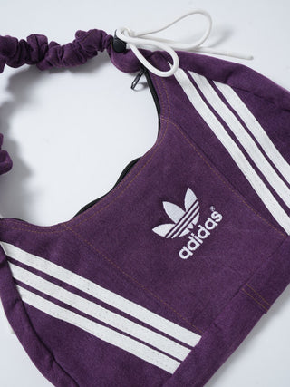 リメイク 2WAY ショルダーメレンゲバッグ【サイズ調節可】【パープル系】#70