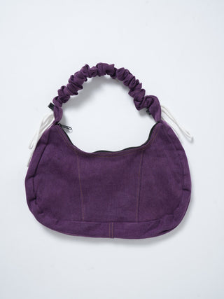 リメイク 2WAY ショルダーメレンゲバッグ【サイズ調節可】【パープル系】#70