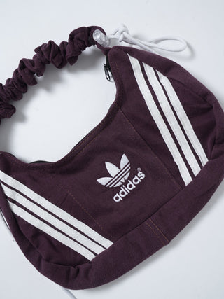 リメイク 2WAY ショルダーメレンゲバッグ【サイズ調節可】【パープル系】#70