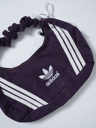 リメイク 2WAY ショルダーメレンゲバッグ【サイズ調節可】【パープル系】#70