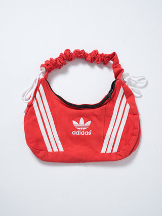 リメイク 2WAY ショルダーメレンゲバッグ【サイズ調節可】【レッド系】#64