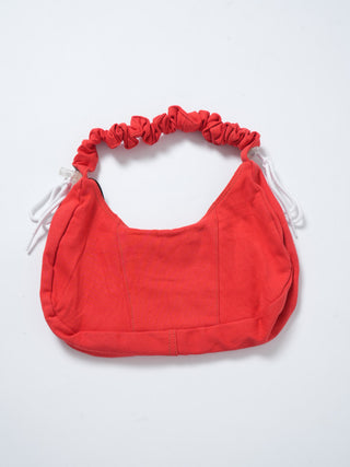 リメイク 2WAY ショルダーメレンゲバッグ【サイズ調節可】【レッド系】#64