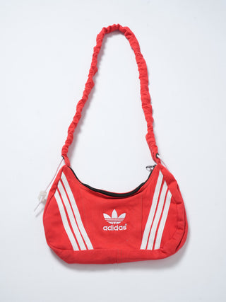 リメイク 2WAY ショルダーメレンゲバッグ【サイズ調節可】【レッド系】#64