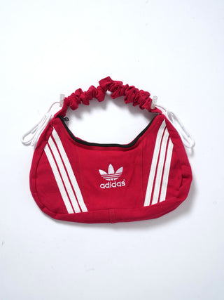 リメイク 2WAY ショルダーメレンゲバッグ【サイズ調節可】【レッド系】#64