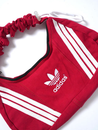 リメイク 2WAY ショルダーメレンゲバッグ【サイズ調節可】【レッド系】#64