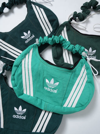 リメイク 2WAY ショルダーメレンゲバッグ【サイズ調節可】【グリーン系】#72