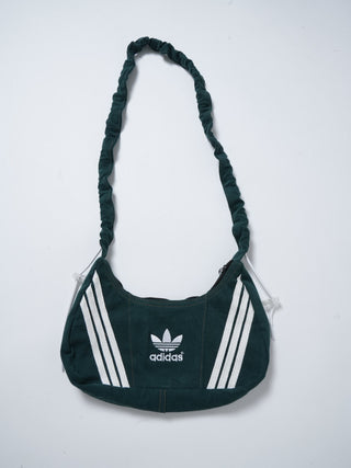 リメイク 2WAY ショルダーメレンゲバッグ【サイズ調節可】【グリーン系】#72