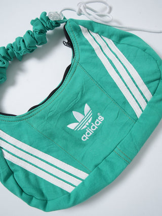 リメイク 2WAY ショルダーメレンゲバッグ【サイズ調節可】【グリーン系】#72