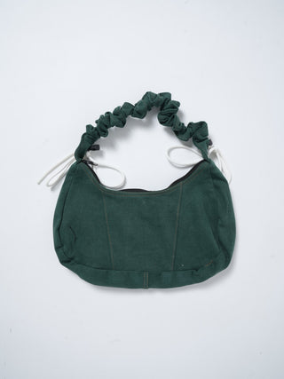 リメイク 2WAY ショルダーメレンゲバッグ【サイズ調節可】【グリーン系】#72