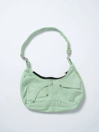 リメイク ハンド バッグ【グリーン系】#11