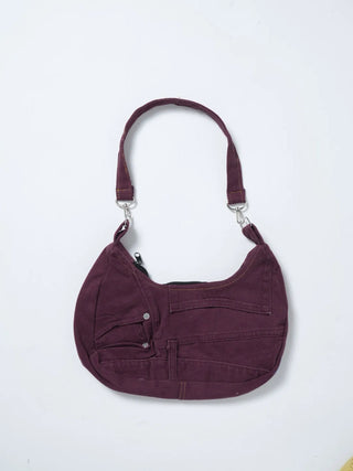 リメイク ハンド バッグ【バーガンディー系】#8