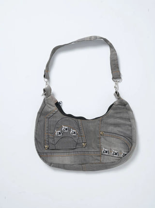 リメイク ハンド バッグ【グレー系】#10
