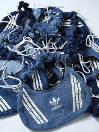 リメイクチャームリングメレンゲショルダーバッグ【ブルー系】