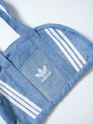 リメイク デニムボストンバッグ 【一点モノ】【ブルー系】