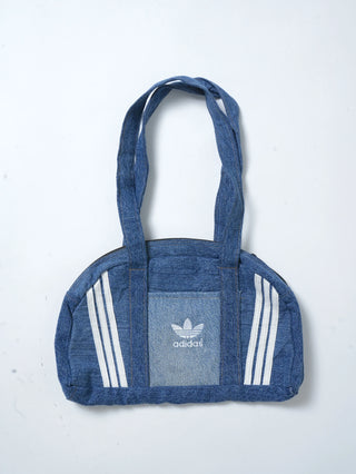 リメイク デニムボストンバッグ 【一点モノ】【ブルー系】