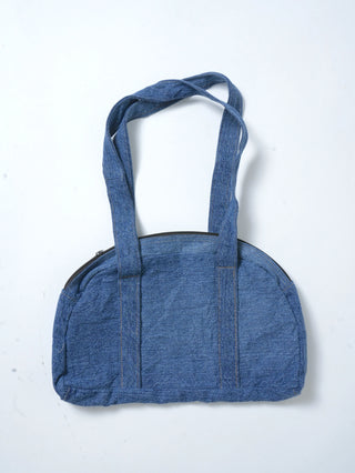 リメイク デニムボストンバッグ 【一点モノ】【ブルー系】