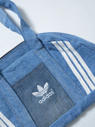 リメイク デニムボストンバッグ 【一点モノ】【ブルー系】