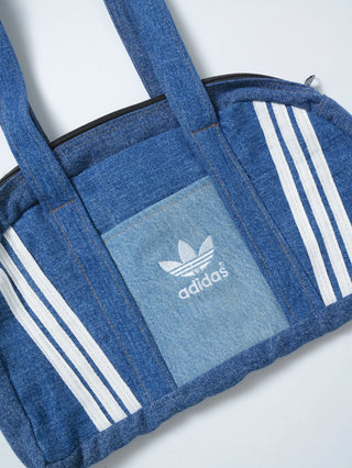 リメイク デニムボストンバッグ 【一点モノ】【ブルー系】