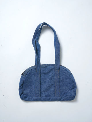 リメイク デニムボストンバッグ 【一点モノ】【ブルー系】